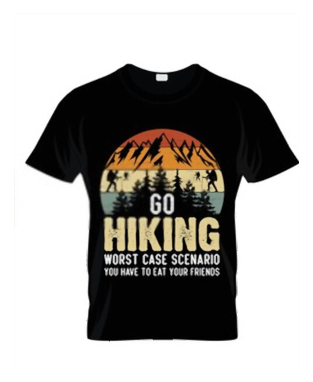 Single Print T-Shirt (HIKING) - Image 2